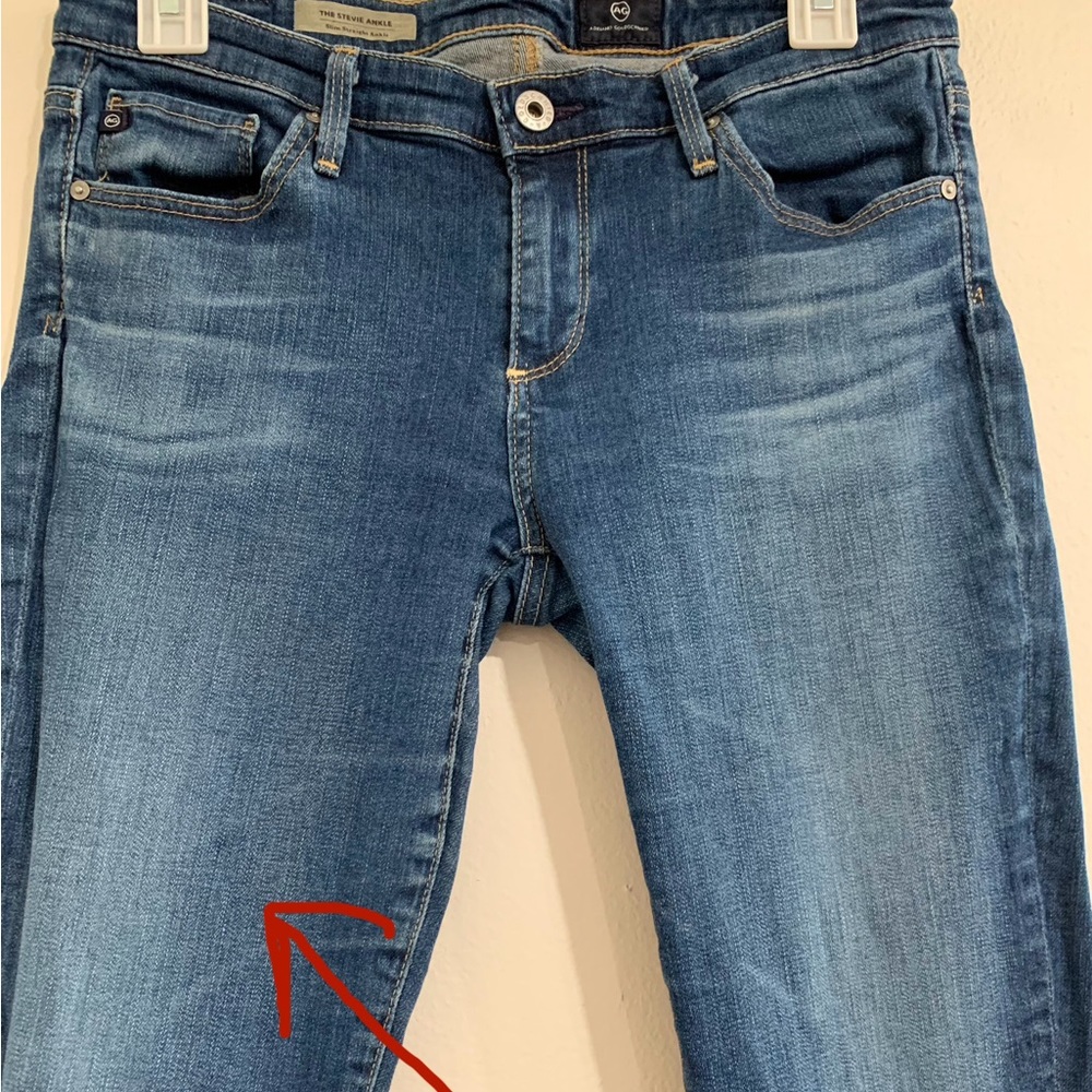 Ag Adriano Goldschmied Jeans Womens Size 28 The Stevie Slim Straight Ankle - Picture 3 of 11